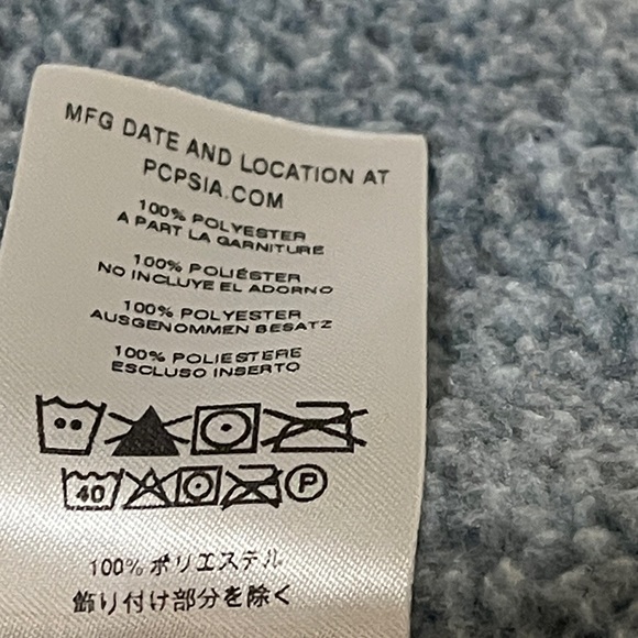 Patagonia Women's Heathered Blue Better Sweater Fleece Jacket with Teal Trim - Picture 6 of 8